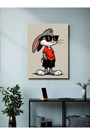 Bugs Bunny - Çizgi Film, Cartoon - Film & Dizi Posterleri, Özel Tasarım Kağıt Poster, Duvar Sanatı