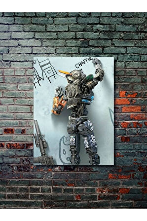 Chappie - Film & Dizi Posterleri, Özel Tasarım Kağıt Poster, Duvar Sanatı