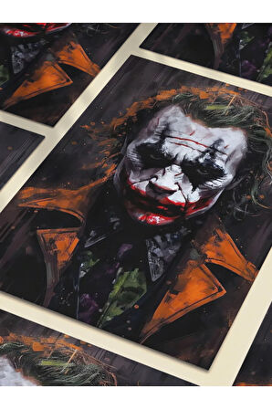 Joker, Dizi, Film ve Karakter Özel Tasarım Poster Serisi, Eşsiz Tasarım, Karakter Posterleri,