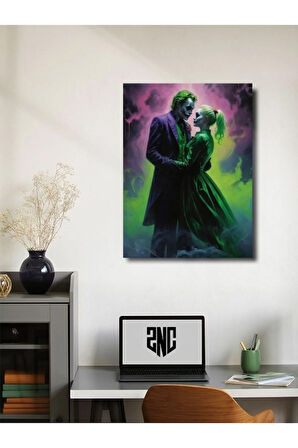 Joker ve Harley Quinn, Dizi, Film ve Karakter Özel Tasarım Poster Serisi, Eşsiz Tasarım