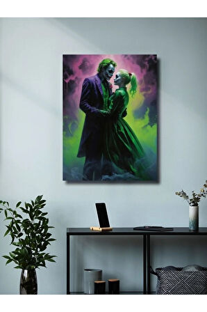 Joker ve Harley Quinn, Dizi, Film ve Karakter Özel Tasarım Poster Serisi, Eşsiz Tasarım