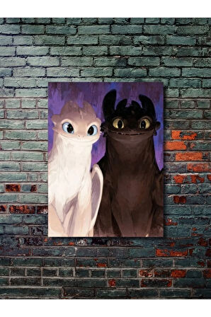 Ejderhanı Nasıl Eğitirsin - Film & Dizi Posterleri, Özel Tasarım Kağıt Poster, Duvar Sanatı