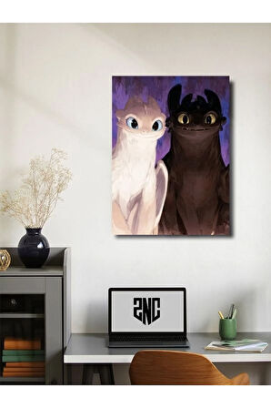 Ejderhanı Nasıl Eğitirsin - Film & Dizi Posterleri, Özel Tasarım Kağıt Poster, Duvar Sanatı