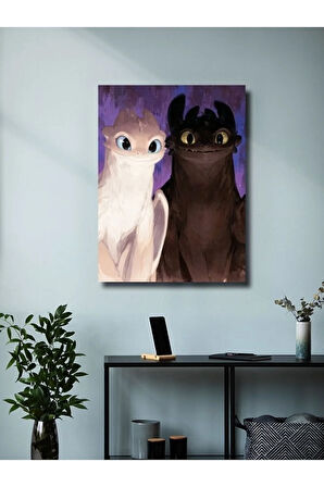 Ejderhanı Nasıl Eğitirsin - Film & Dizi Posterleri, Özel Tasarım Kağıt Poster, Duvar Sanatı