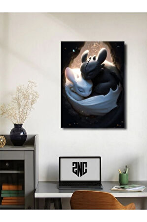 Ejderhanı Nasıl Eğitirsin - Film & Dizi Posterleri, Özel Tasarım Kağıt Poster, Duvar Sanatı