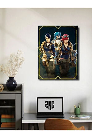 Arcane - Animasyon, Film ve Karakter Özel Tasarım Poster Serisi, Eşsiz Tasarım,