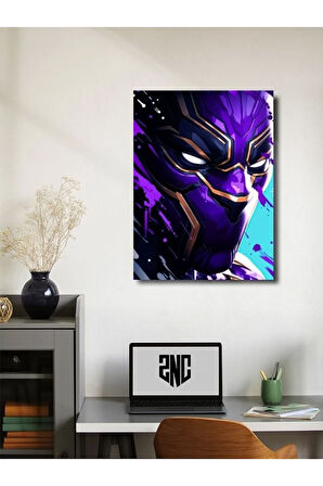 Black Panther - Marvel - Film & Dizi Posterleri, Özel Tasarım Kağıt Poster, Duvar Sanatı