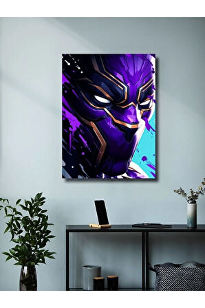 Black Panther - Marvel - Film & Dizi Posterleri, Özel Tasarım Kağıt Poster, Duvar Sanatı