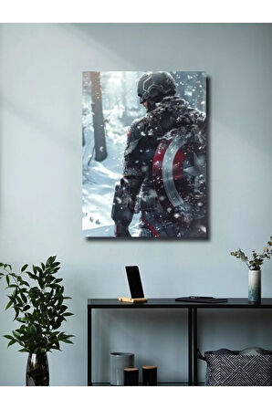 Captain America - Marvel - Film & Dizi Posterleri, Özel Tasarım Kağıt Poster, Duvar Sanatı