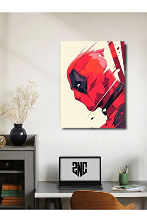 Deadpool - Marvel - Dizi, Film ve Karakter Özel Tasarım Poster Serisi, Eşsiz Tasarım,