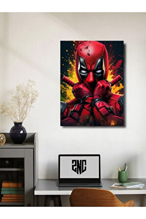 Deadpool - Marvel - Dizi, Film ve Karakter Özel Tasarım Poster Serisi, Eşsiz Tasarım,