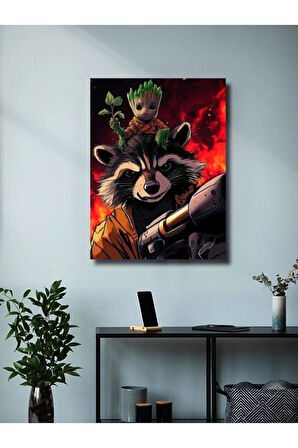 Galaksinin Koruyucuları - Marvel - Dizi, Film ve Karakter Özel Tasarım Poster Serisi, Eşsiz Tasarım,