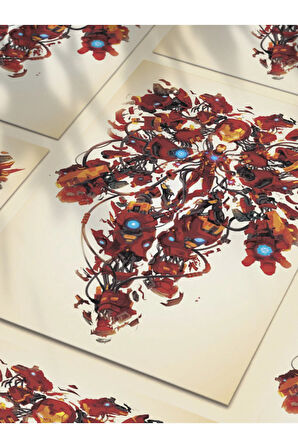 İronman, Marvel, Dizi, Film ve Karakter Özel Tasarım Poster Serisi, Eşsiz Tasarım,