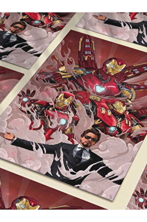 İronman, Marvel, Dizi, Film ve Karakter Özel Tasarım Poster Serisi, Eşsiz Tasarım,