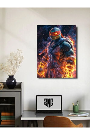 Ninja Kaplumbağalar - Animasyon, Film ve Karakter Özel Tasarım Poster Serisi, Eşsiz Tasarım,