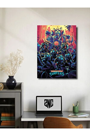 Ninja Kaplumbağalar - Animasyon, Film ve Karakter Özel Tasarım Poster Serisi, Eşsiz Tasarım,