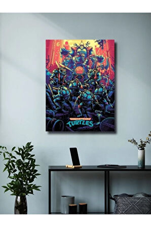 Ninja Kaplumbağalar - Animasyon, Film ve Karakter Özel Tasarım Poster Serisi, Eşsiz Tasarım,