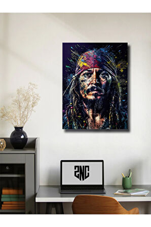 Jack Sparrow, Karayip Korsanları, Film, Dizi, Karakter Posterleri, Özel Tasarım Kağıt Poster,
