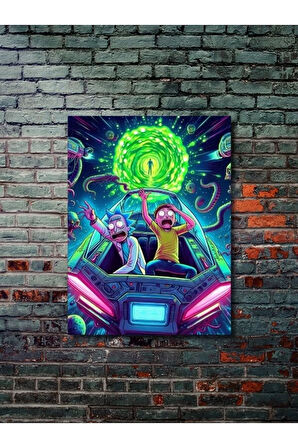 Rick And Morty - Film & Dizi Posterleri, Özel Tasarım Kağıt Poster, Duvar Sanatı