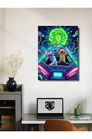 Rick And Morty - Film & Dizi Posterleri, Özel Tasarım Kağıt Poster, Duvar Sanatı