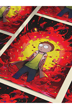 Rick And Morty - Film & Dizi Posterleri, Özel Tasarım Kağıt Poster, Duvar Sanatı