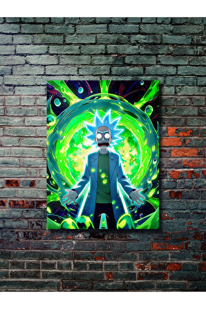 Rick - Rick And Morty - Film & Dizi Posterleri, Özel Tasarım Kağıt Poster, Duvar Sanatı