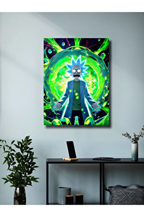 Rick - Rick And Morty - Film & Dizi Posterleri, Özel Tasarım Kağıt Poster, Duvar Sanatı
