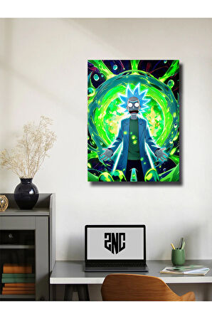 Rick - Rick And Morty - Film & Dizi Posterleri, Özel Tasarım Kağıt Poster, Duvar Sanatı