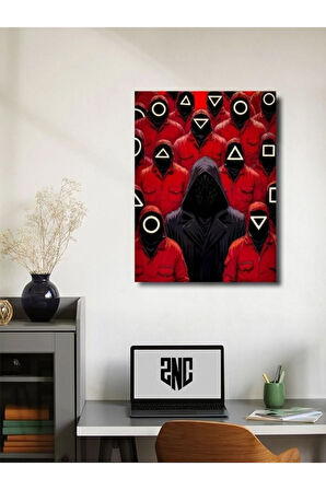 Squid Game - Film & Dizi Posterleri, Özel Tasarım Kağıt Poster, Duvar Sanatı