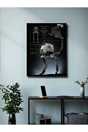 AT-ST - Star Wars - Gemi Şemaları - Film & Dizi Posterleri, Özel Tasarım Kağıt Poster