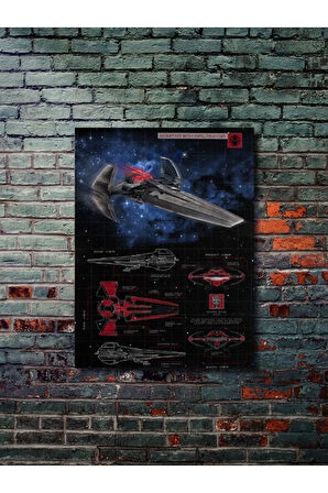 Sith Infiltrator - Star Wars - Gemi Şemaları - Film & Dizi Posterleri, Özel Tasarım Kağıt Poster