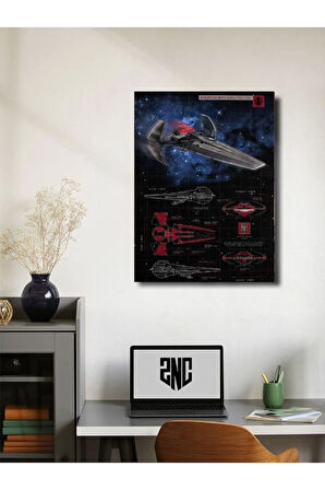 Sith Infiltrator - Star Wars - Gemi Şemaları - Film & Dizi Posterleri, Özel Tasarım Kağıt Poster