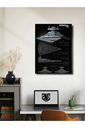 Star Destroyer - Star Wars - Gemi Şemaları - Film & Dizi Posterleri, Özel Tasarım Kağıt Poster