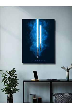 Ahsoka Lightsaber, Starwars Işın Kılıcı Koleksiyon, Film ve Karakter Özel Tasarım Poster Serisi