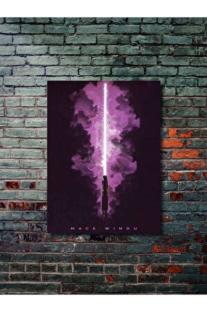 Mace Windu, Starwars Işın Kılıcı Koleksiyon, Film ve Karakter Özel Tasarım Poster Serisi