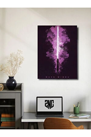 Mace Windu, Starwars Işın Kılıcı Koleksiyon, Film ve Karakter Özel Tasarım Poster Serisi