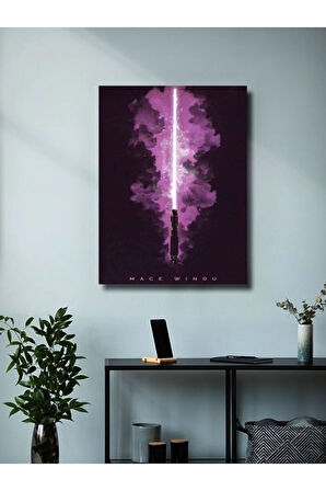 Mace Windu, Starwars Işın Kılıcı Koleksiyon, Film ve Karakter Özel Tasarım Poster Serisi