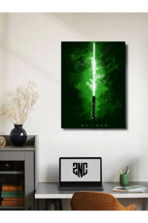 Qui-Gon, Starwars Işın Kılıcı Koleksiyon, Film ve Karakter Özel Tasarım Poster Serisi