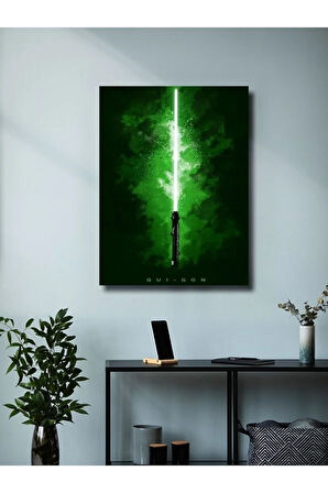 Qui-Gon, Starwars Işın Kılıcı Koleksiyon, Film ve Karakter Özel Tasarım Poster Serisi