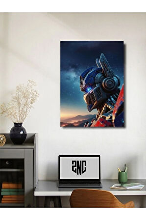 Optimus Prime - Transformers - Dizi, Film ve Karakter Özel Tasarım Poster Serisi, Eşsiz Tasarım,