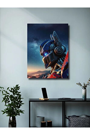 Optimus Prime - Transformers - Dizi, Film ve Karakter Özel Tasarım Poster Serisi, Eşsiz Tasarım,
