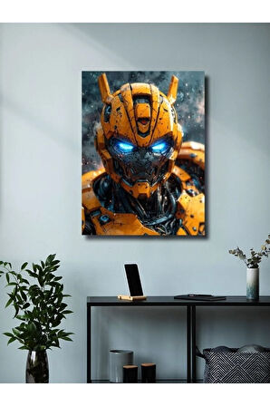Bumblebee - Transformers - Dizi, Film ve Karakter Özel Tasarım Poster Serisi, Eşsiz Tasarım,
