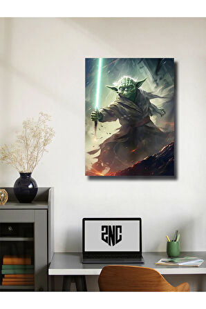 Yoda, Starwars, Dizi, Film ve Karakter Özel Tasarım Poster Serisi, Eşsiz Tasarım,