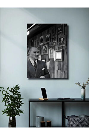 Mustafa Kemal ATATÜRK - Önemli Kişiler, Tarihi Kişiler, Özel Tasarım Kağıt Poster, Duvar Sanatı