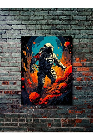 Uzay Teması Özel Tasarım Kağıt Poster, Eşsiz Tasarım Tarih, Mitoloji, Karakter Posterleri,