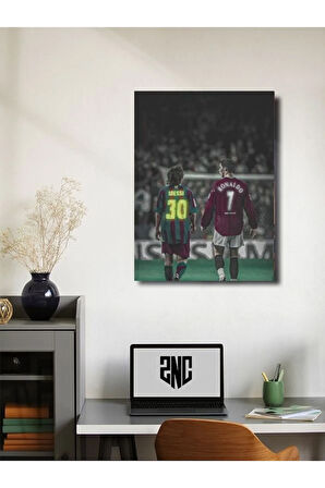 Ronaldo, Messi - Spor Posterleri, Takım Posterleri Özel Tasarım Kağıt Poster