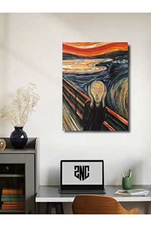 Çığlık - Edvard Munch, Tarihi Tablo Posterleri, Özel Tasarım Kağıt Poster,