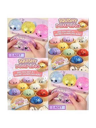 Btrcmpny-Skuşi Xl Büyükboy Yeni Trend Stres Kutulu Çin Mantısı Squishy 1 Tane Oyuncak Sukuşi Kutuda Dumpling
