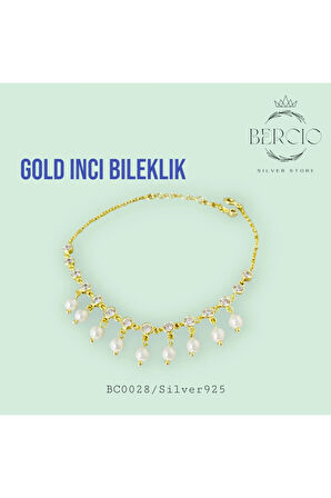 İnci Bileklik Gold