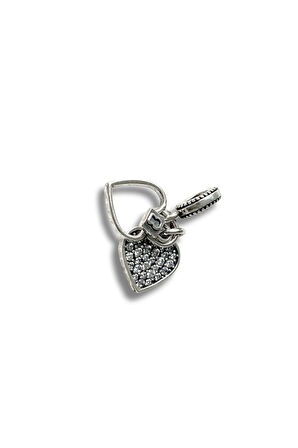 SALLANTILI ÇİFT KALP KİLİT CHARM